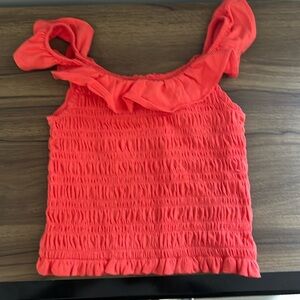 NWT Girls XS GAP kids ruffle tank top